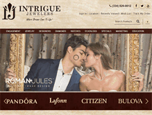 Tablet Screenshot of intriguejeweler.com